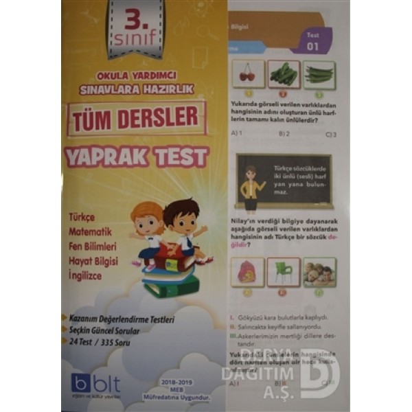 Bulut / 3.Sınıf Tüm Dersler Yaprak Test