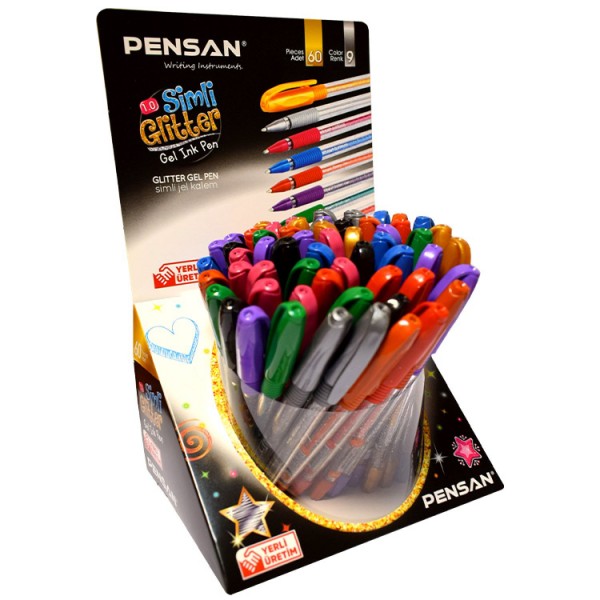 PENSAN 02228-60 JEL GLITTER SİMLİ 1MM 60LI STAND