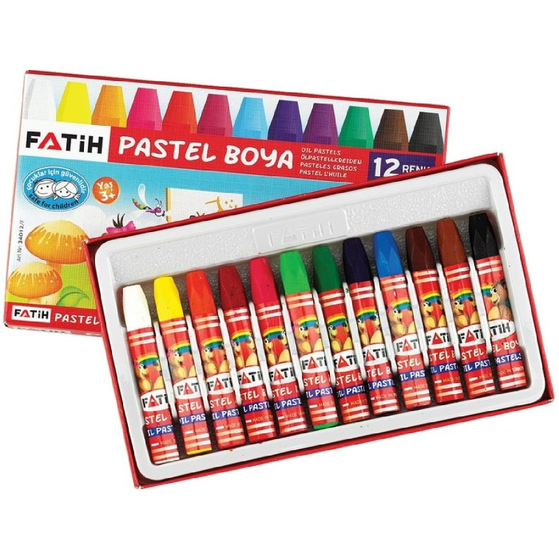 FATİH PASTEL BOYA 12 RENK KİNG SİZE