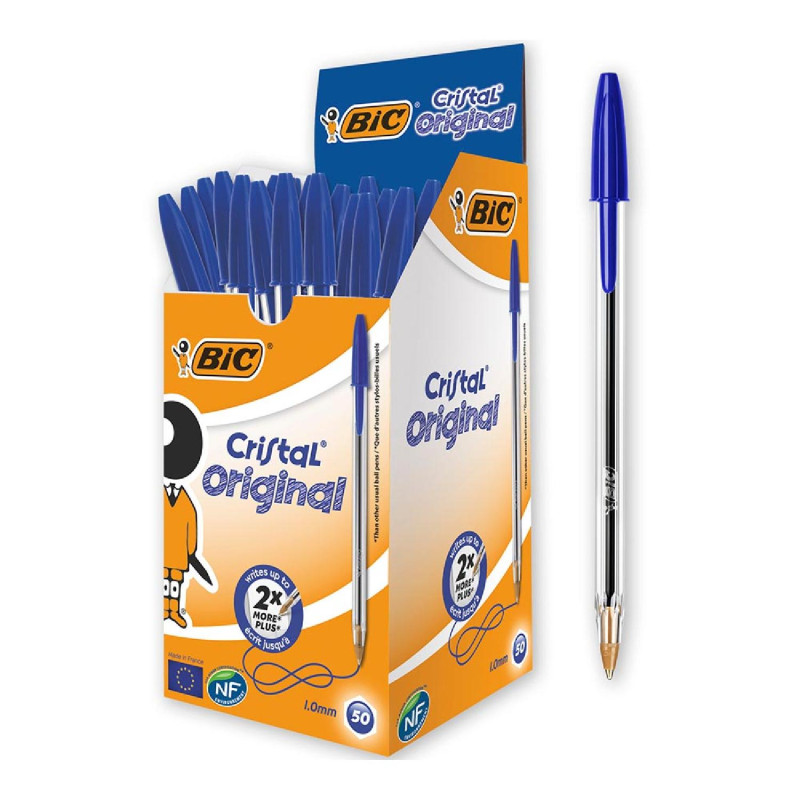 BİC CRİSTAL MEDİUM TÜKENMEZ KALEM MAVİ