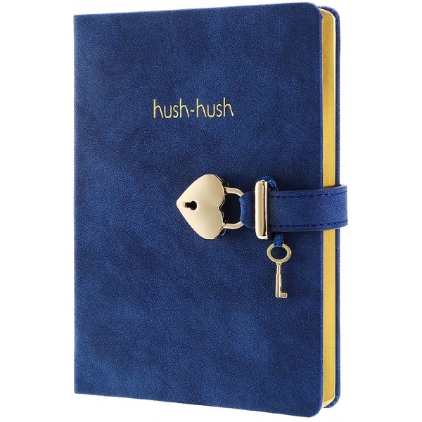 Victorias Journals Hush Hush Kilitli Defter Mavi