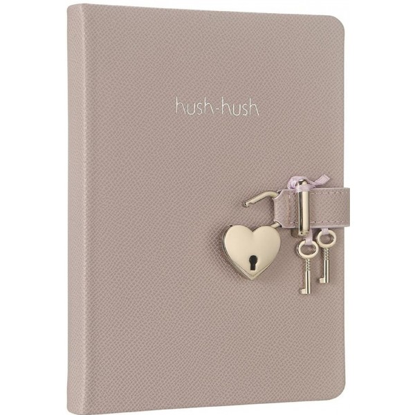 Victorias Journals Hush Hush Kilitli Pastel Defter 80Gr. 160 Yaprak Çizg Lila