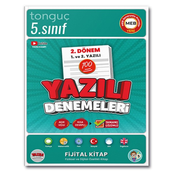 Tonguç / 5. Sınıf Yazılı Denemeleri 2. Dönem 1-2