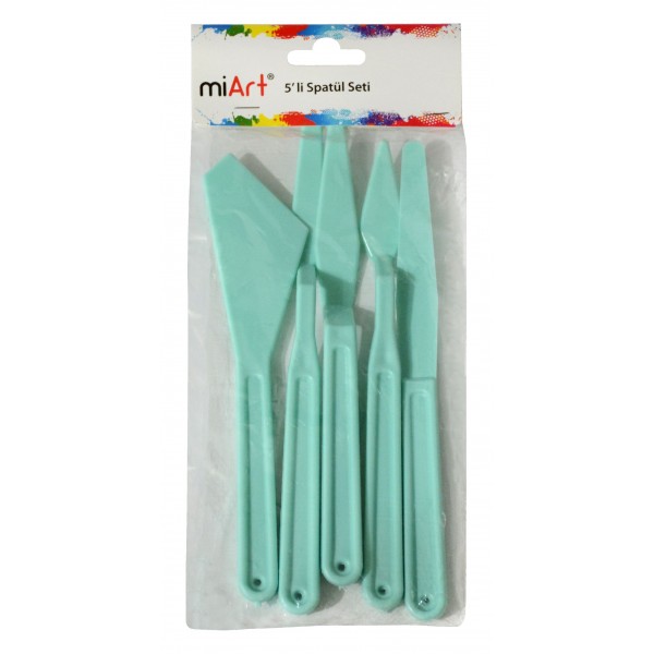 Miart Plastik Spatula Set 5Li