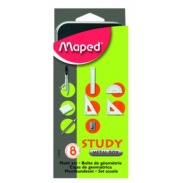 Maped Pergel Study Nikel Takımı Kılıflı 8Li