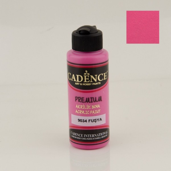 Cadence Premium Akrilik Boya 120 Ml - 9034 Fuşya