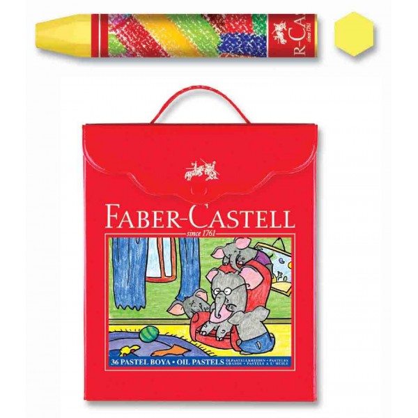 Faber Pastel Boya Plastik Çantalı 36 Renk 125137