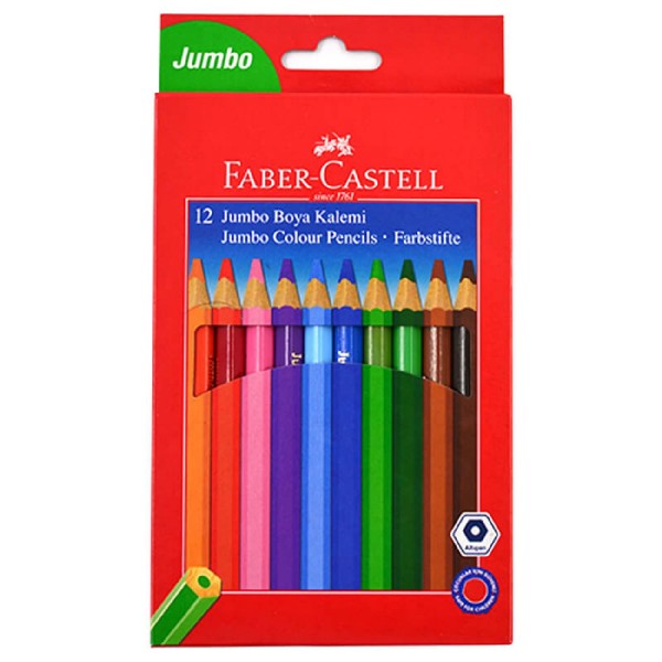 Faber Jumbo Kuruboya 12 Renk Tam Boy 951000