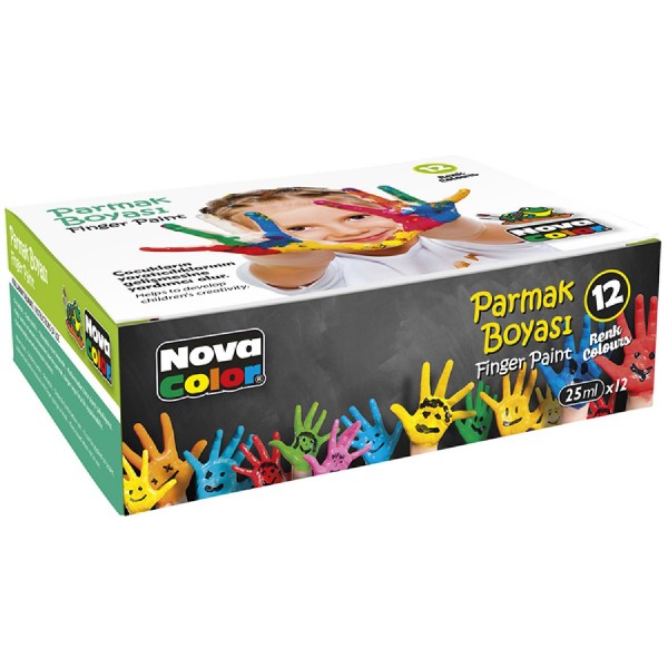 Nova Color Parmak Boyası 12 Li Takım Nc-460