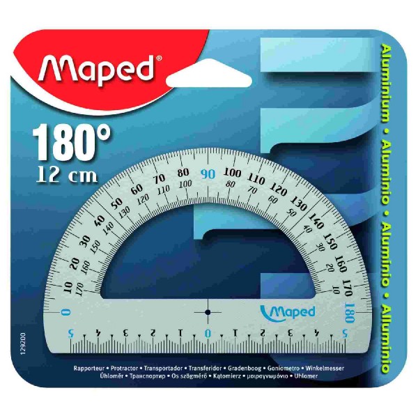 Maped 129200 Alüminyum Açı Ölçer 180 12Cm