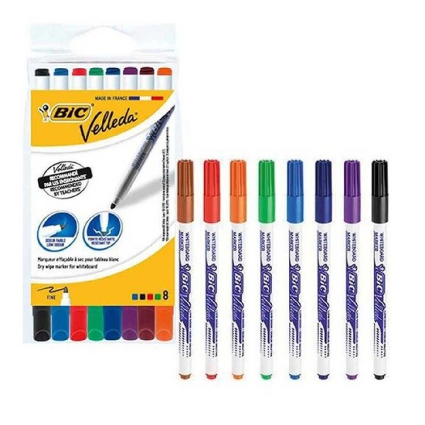 Bic Marker Velleda 1721 Tahta Kalemi 8Li 503767