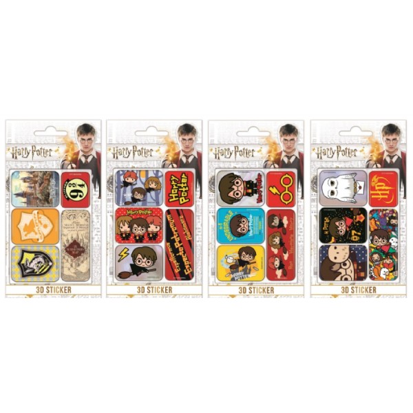 Gifi Harry Potter Kabartmalı Jel Sticker 5Li Set