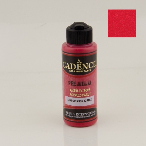 Cadence Premium Akrilik Boya 120 Ml - 4350 Crimson Kırmızı