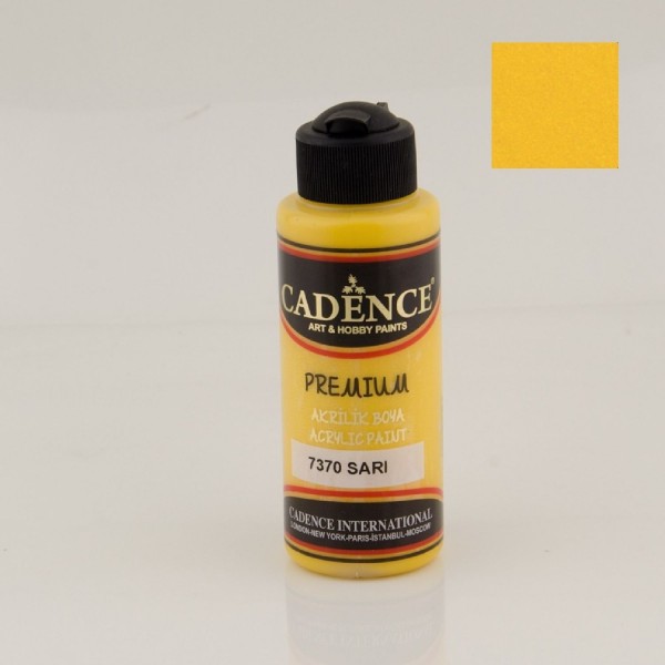 Cadence Premium Akrilik Boya 120 Ml - 7370 Sarı