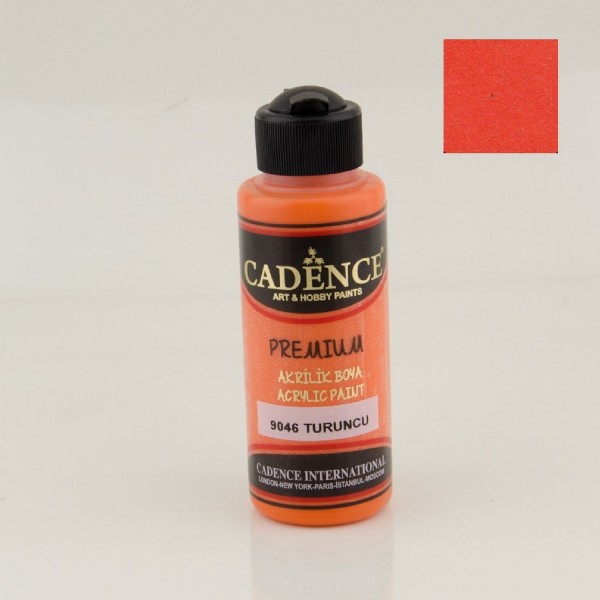 Cadence Premium Akrilik Boya 120 Ml - 9046 Turuncu