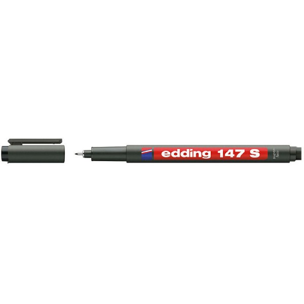 Edding Asetat Kalemi 147-01 S Silgili Siyah