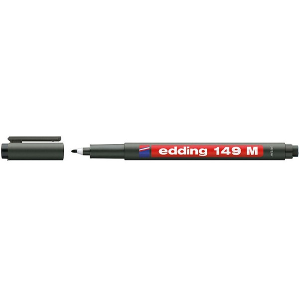 Edding Asetat Kalemi 149-01 M Silgili Siyah