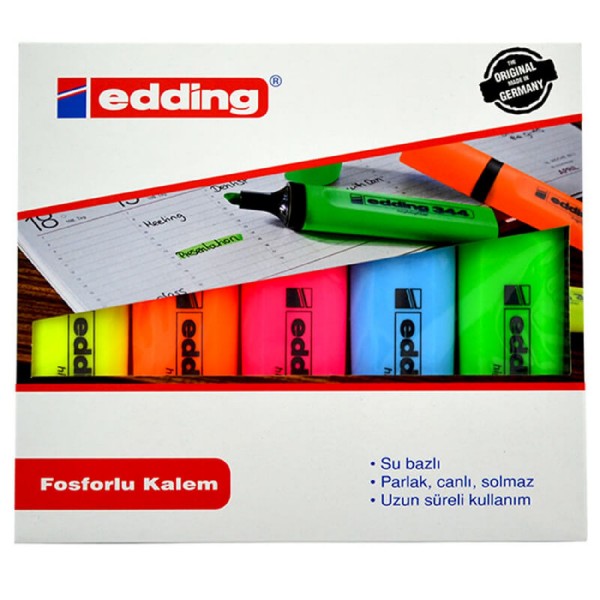 Edding Fosforlu Kalem 344 5Li