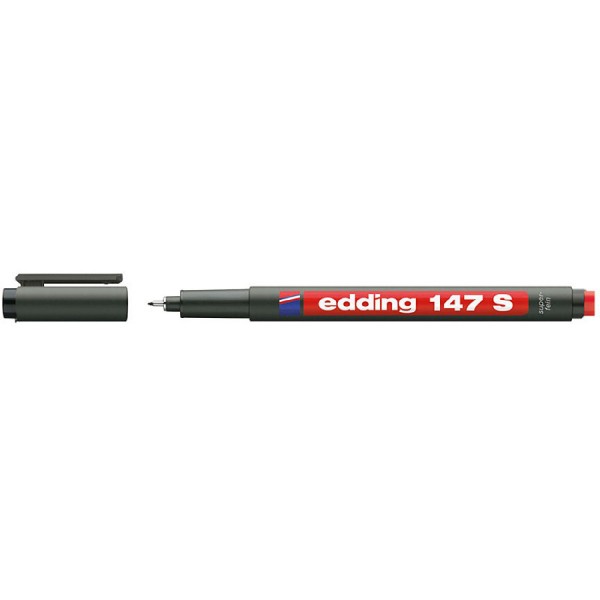 Edding Asetat Kalemi 147-02 S Silgili Kırmızı