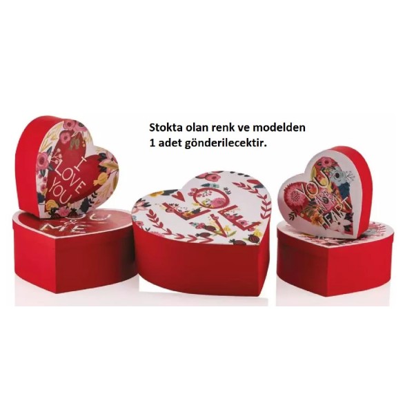 Gıpta Hediye Kutusu Bx0046-04 Valentınes  Kalp 190*200*85