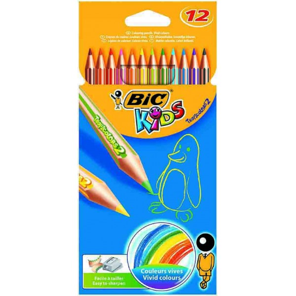 Bic Tropicolors2 Boya Kalemi 12 Renk T.Boy 83256610