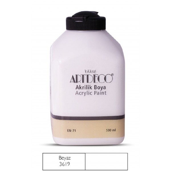 Artdeco 070L-3619 Akrilik Boya 500Ml Beyaz