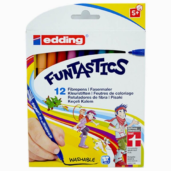 Edding Funtastics Keçe Uçlu Kalem İnce 15 12Li