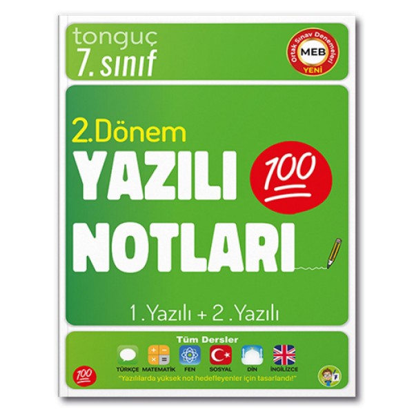 Tonguç / 7. Sınıf Yazılı Notları (2. Dönem -1-2 Yazılı)